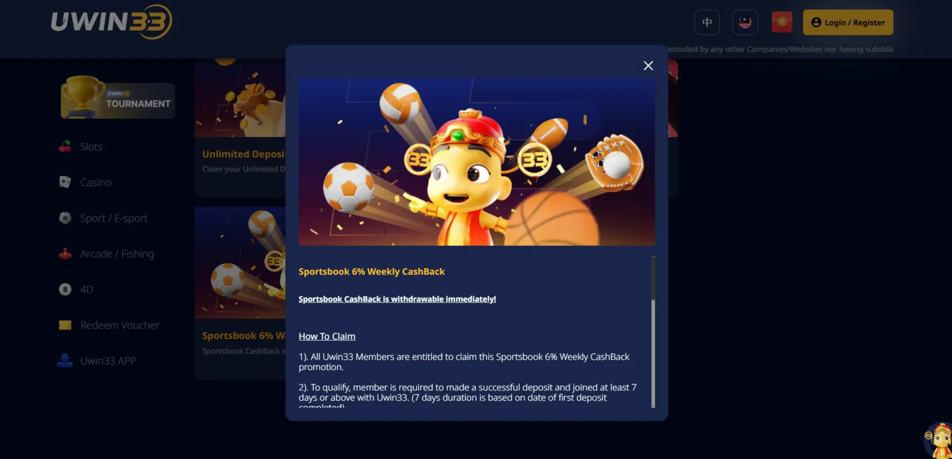 Bonus Requirements & Validity Period 